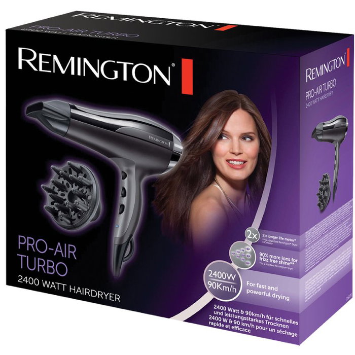 Remington Pro-Air Turbo D5220 Negro con Difusor